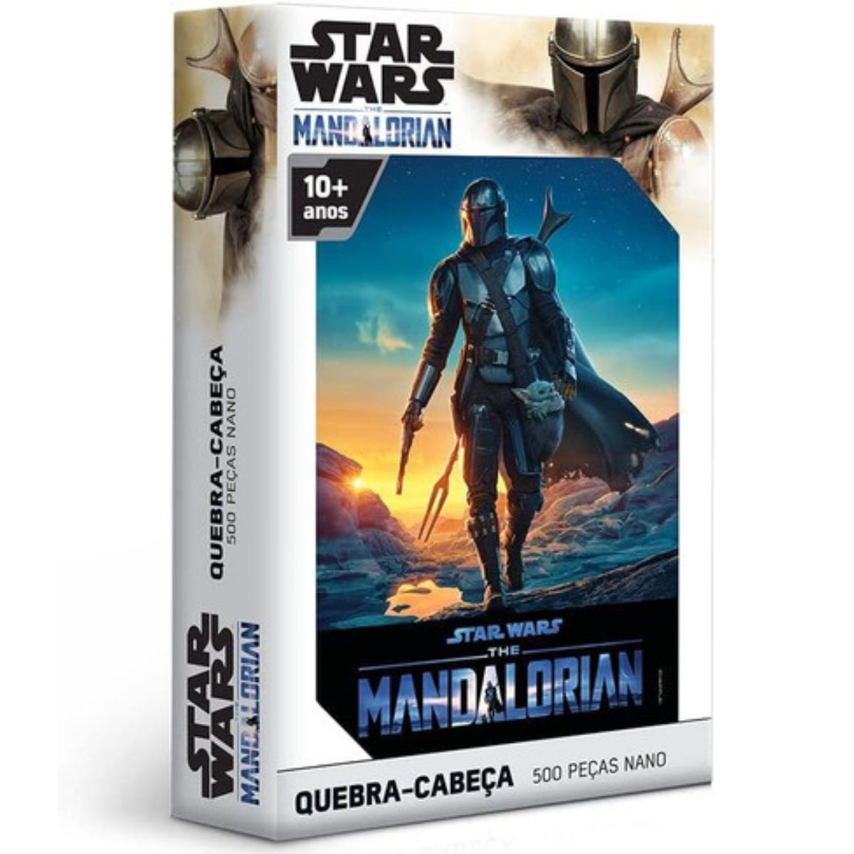 Quebra-cabeça Nano 500 Peças Star Wars The Mandalorian Quebra-cabeça Nano 500 Peças Star Wars The Mandalorian
